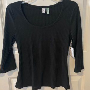 Flowy black long sleeve shirt